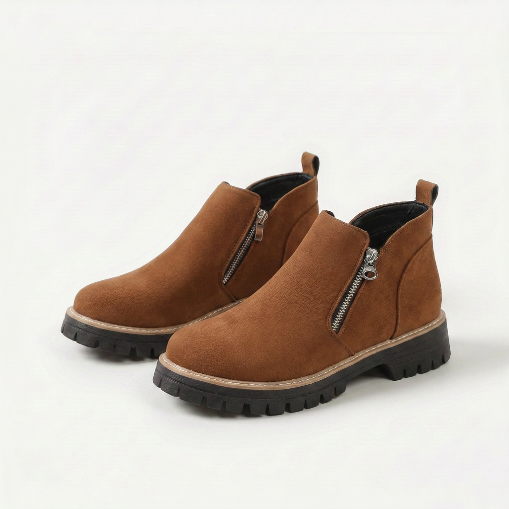 Frida – Platform Ankle Boot with Thick Sole for Autumn & Winter