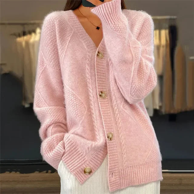 Lena Women's Cardigan β Soft Buttoned Cardigan with Elegant Long Sleeves