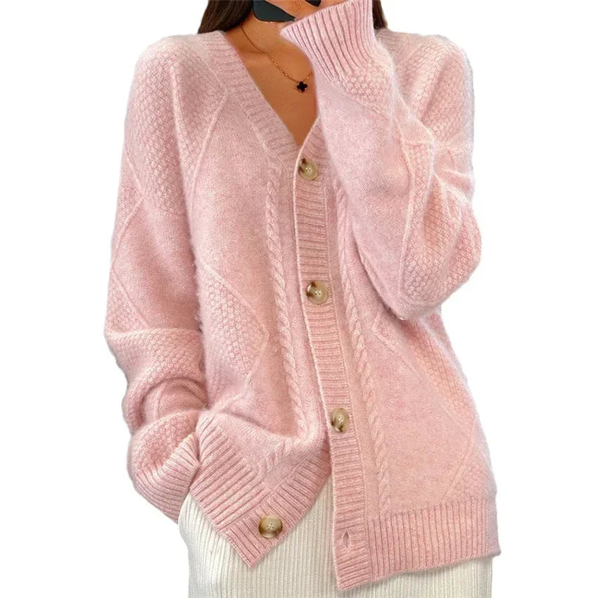 Lena Women's Cardigan β Soft Buttoned Cardigan with Elegant Long Sleeves