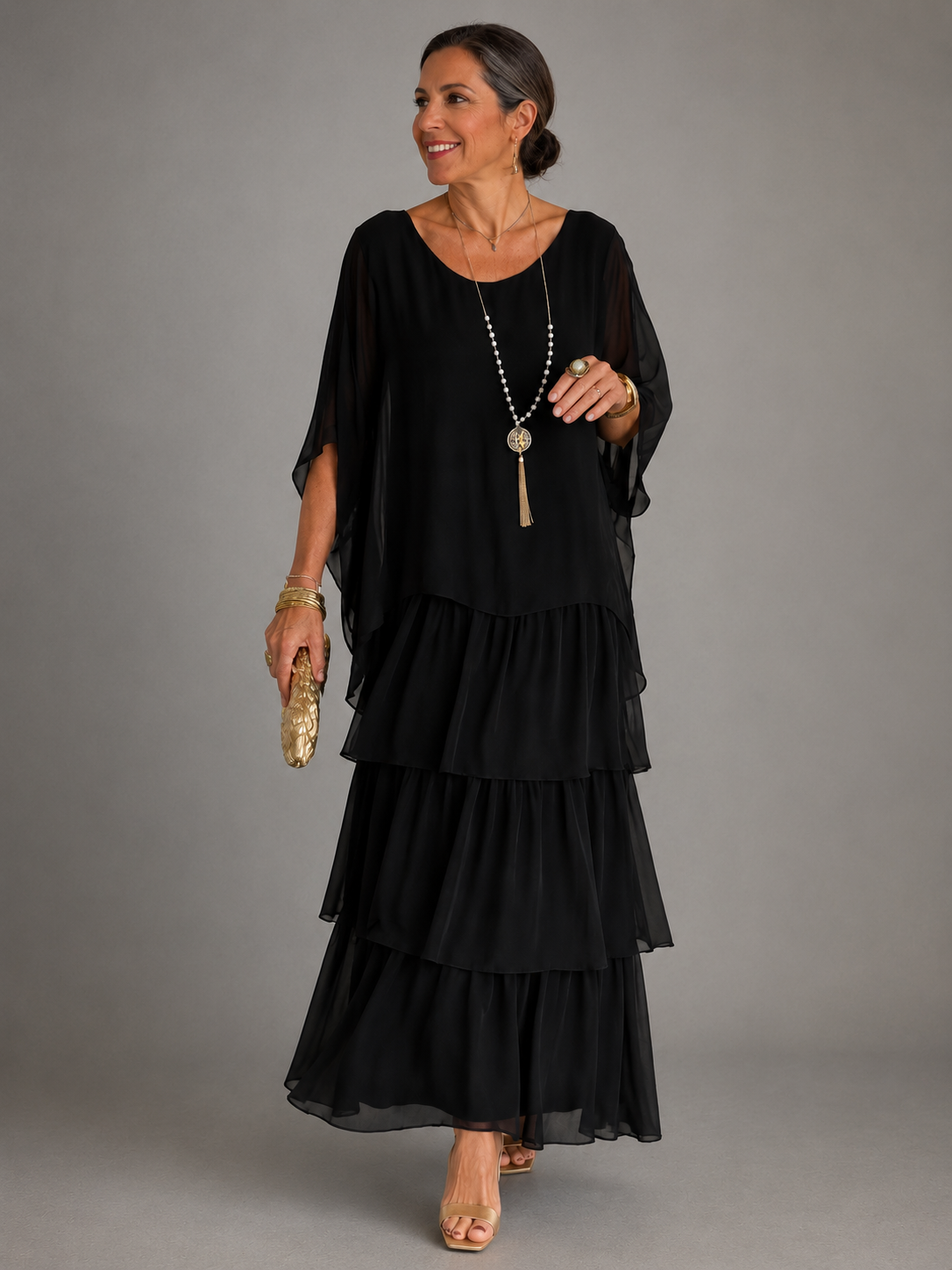 Laraâ„¢ | Elegant Flowing Maxi Dress