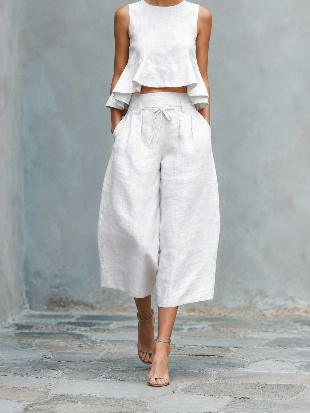 Marisol | Two-Piece Set with Ruffled Hem