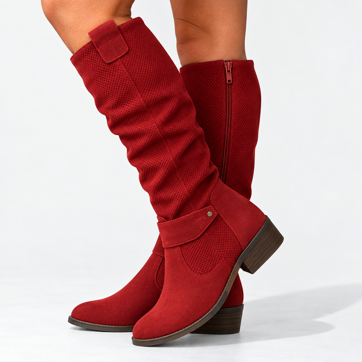 Mila | Slouched Knee-High Boots – Wells & Rose