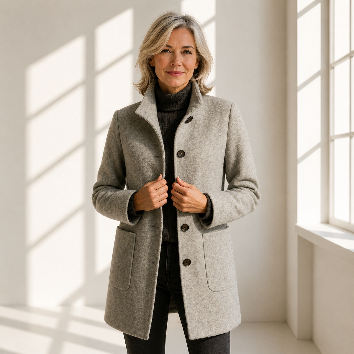 Éléonore | Midi Cut Wool Coat