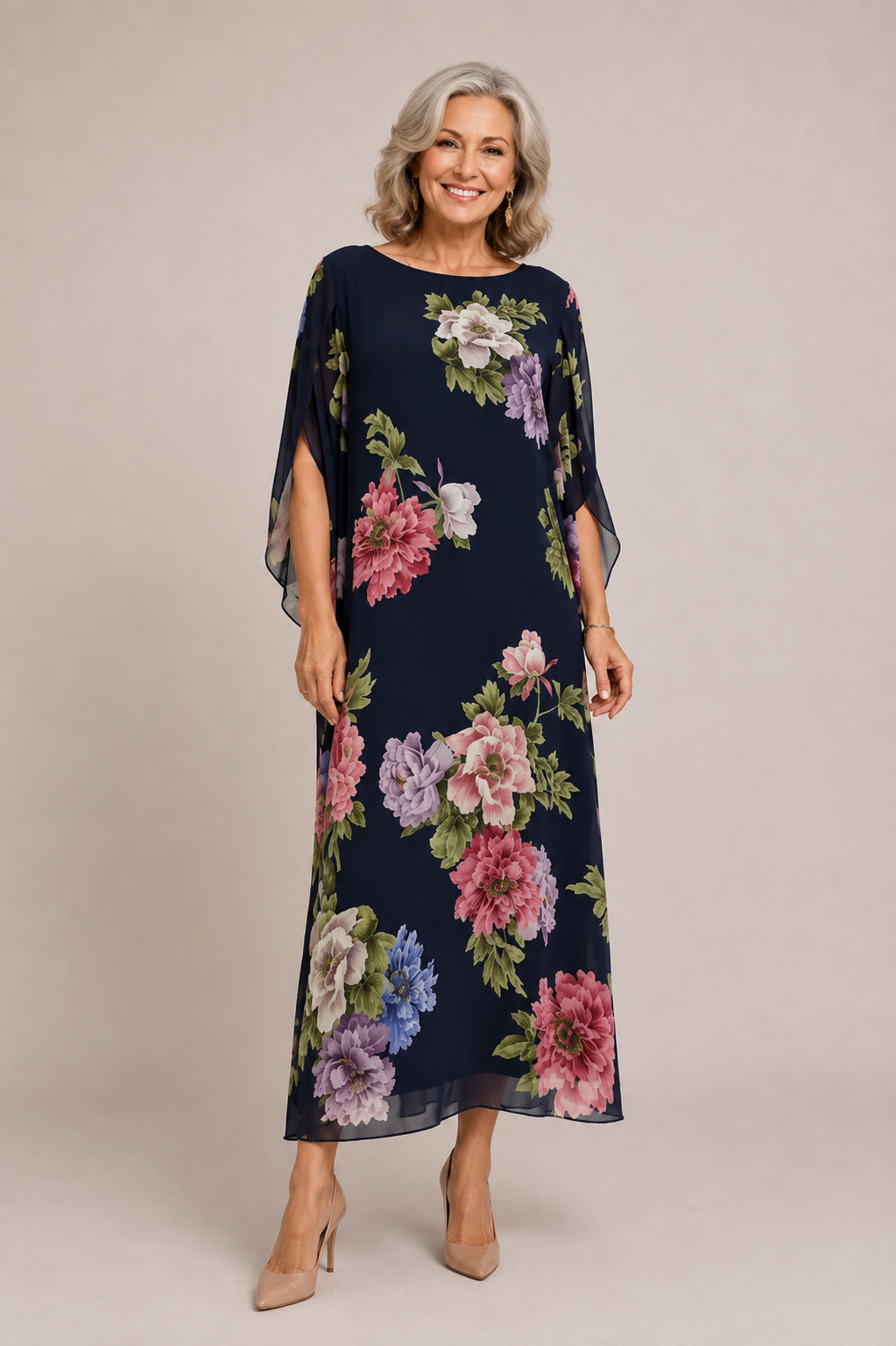 Elowenâ„¢ | Midnight Bloom Maxi Dress