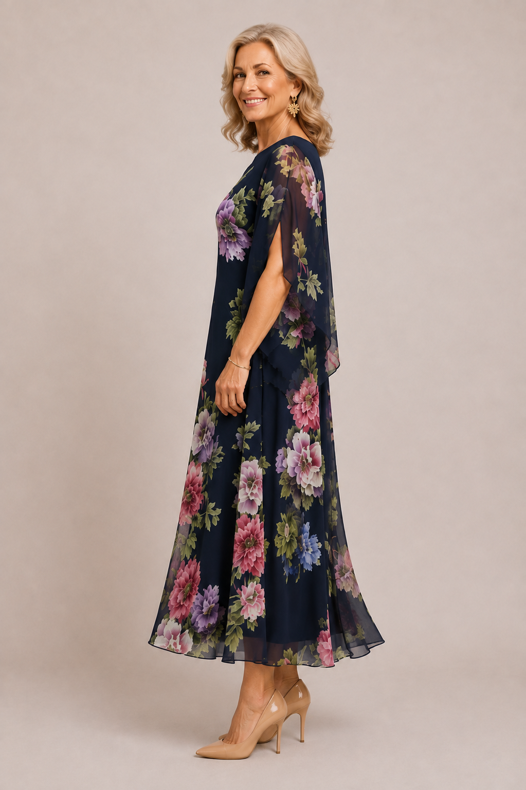 Elowenâ„¢ | Midnight Bloom Maxi Dress