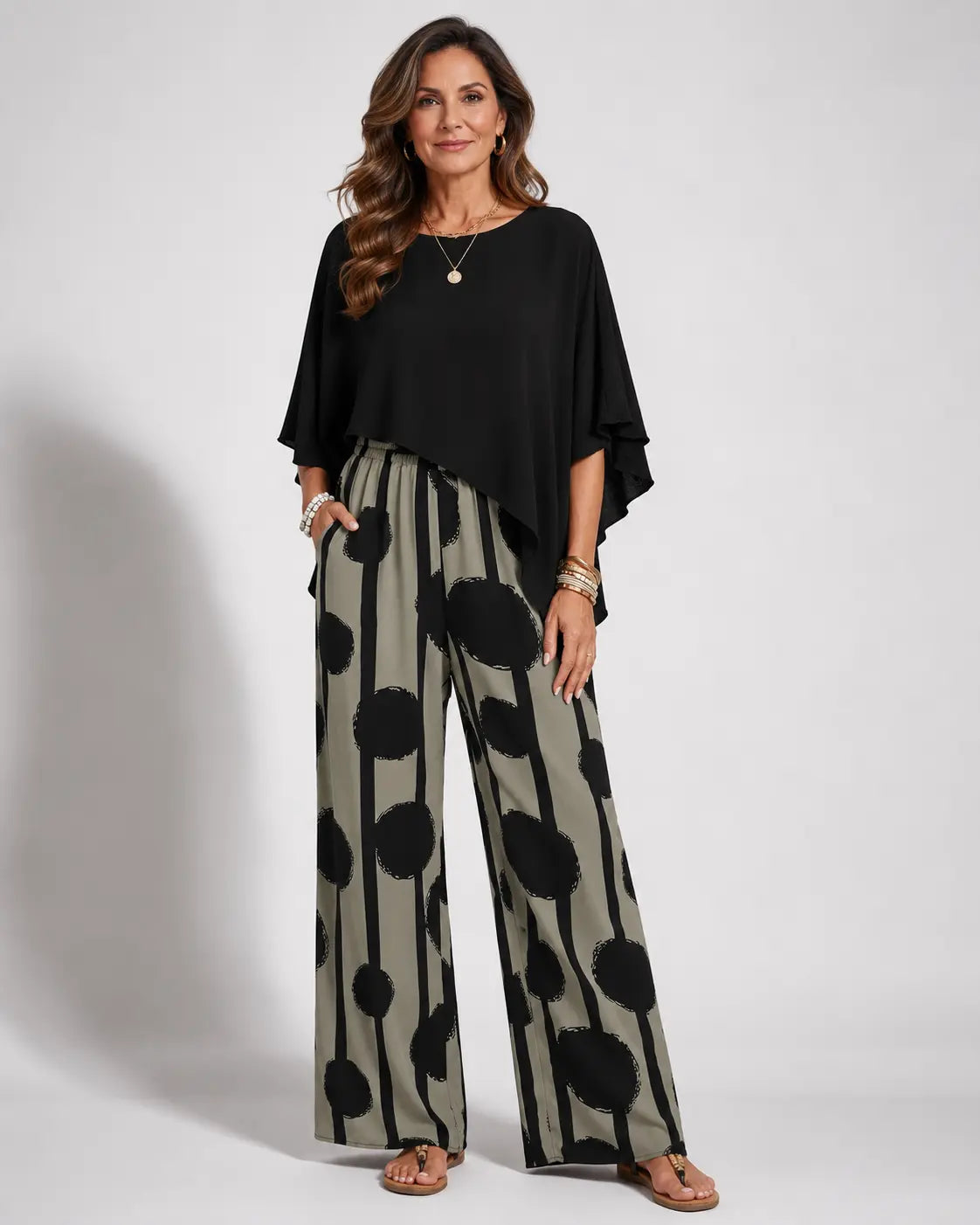 Valerianaâ„¢ | Asymmetrical Top and Boho Pants Set
