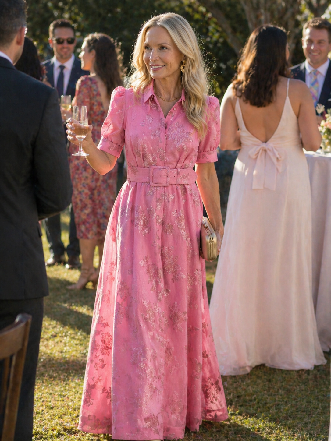 Ellis & Johnson™ | Belted Floral Maxi Dress