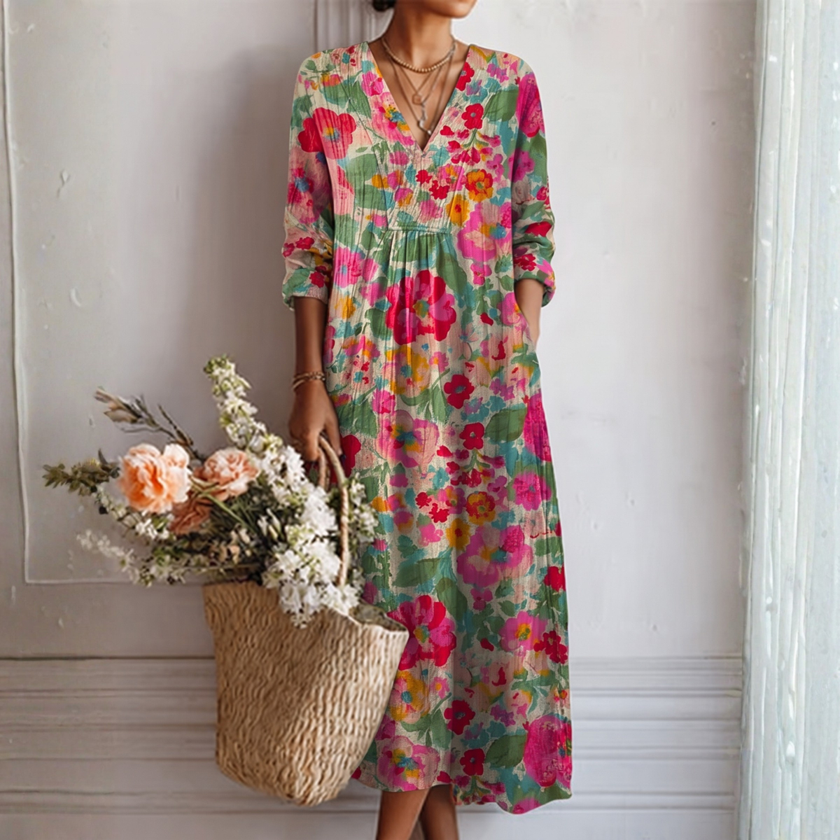 Rosaâ„¢ | Elegant Floral Dress