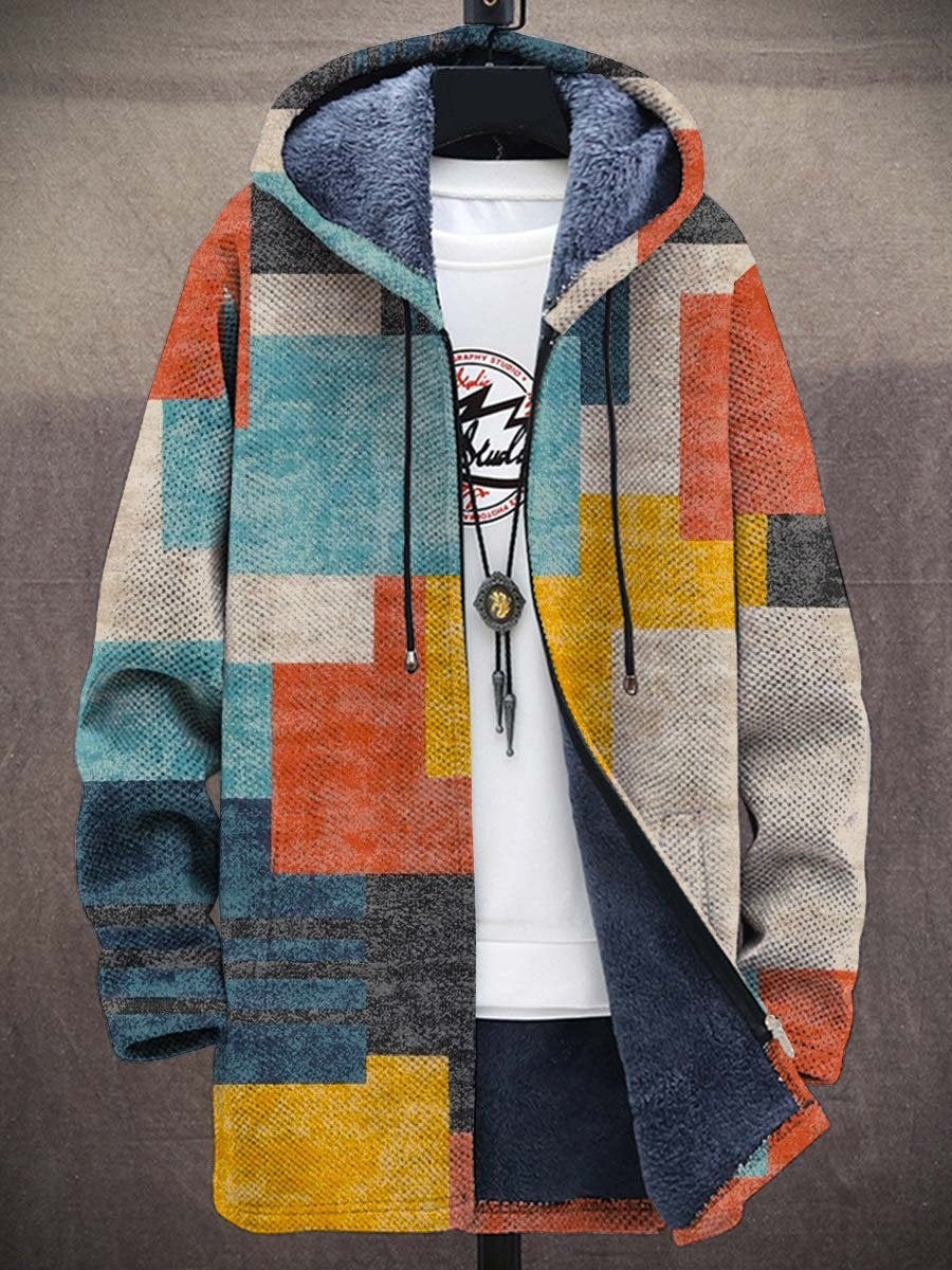 Cynthia | Art-Inspired Hooded Cardigan