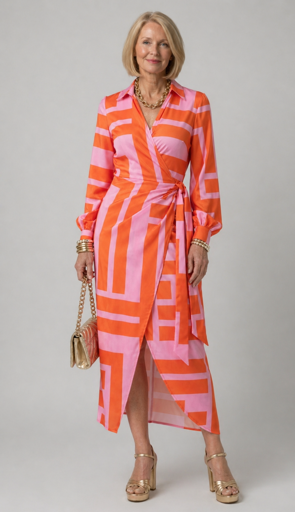 Ellis & Johnson™ | Printed Wrap Dress