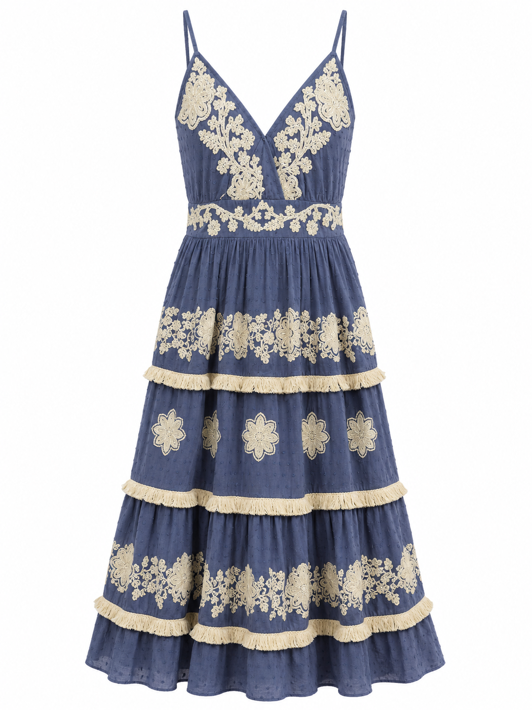 Embroidered Bahari Dress