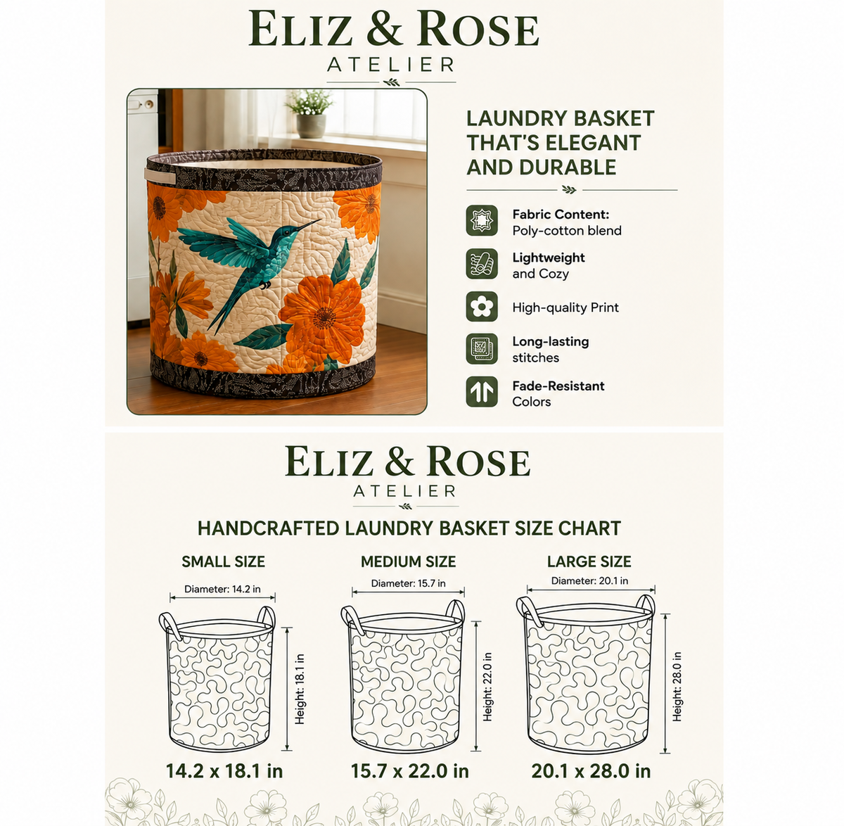 Fiction Escape | Handcrafted Laundry Basket