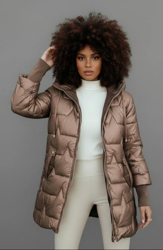 Cristelle™ | Light, quilted coat with a hood