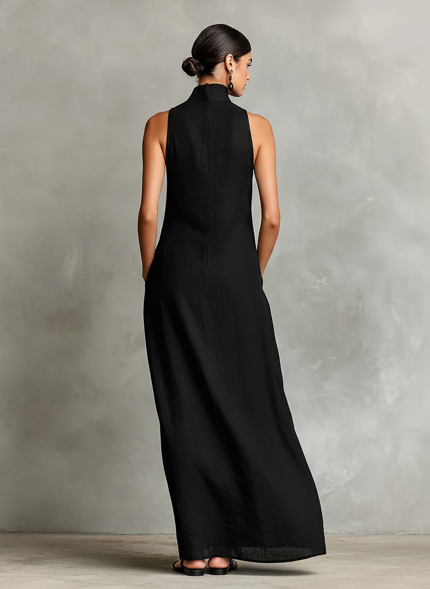 Chiara | Maxi Dress with High Neck