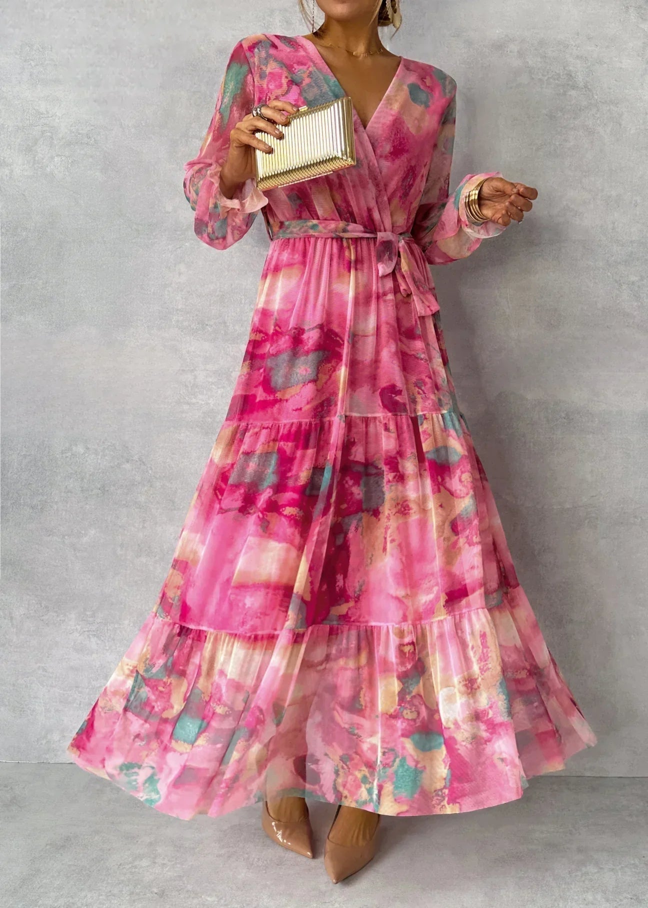 Ellis & Johnson™ | Wrap Dress with Floral Print