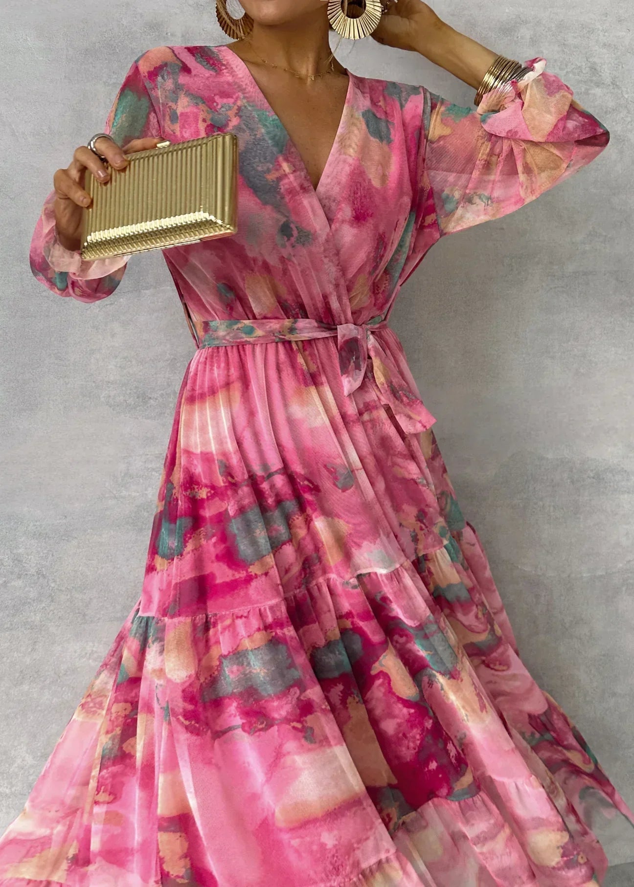 Ellis & Johnson™ | Wrap Dress with Floral Print