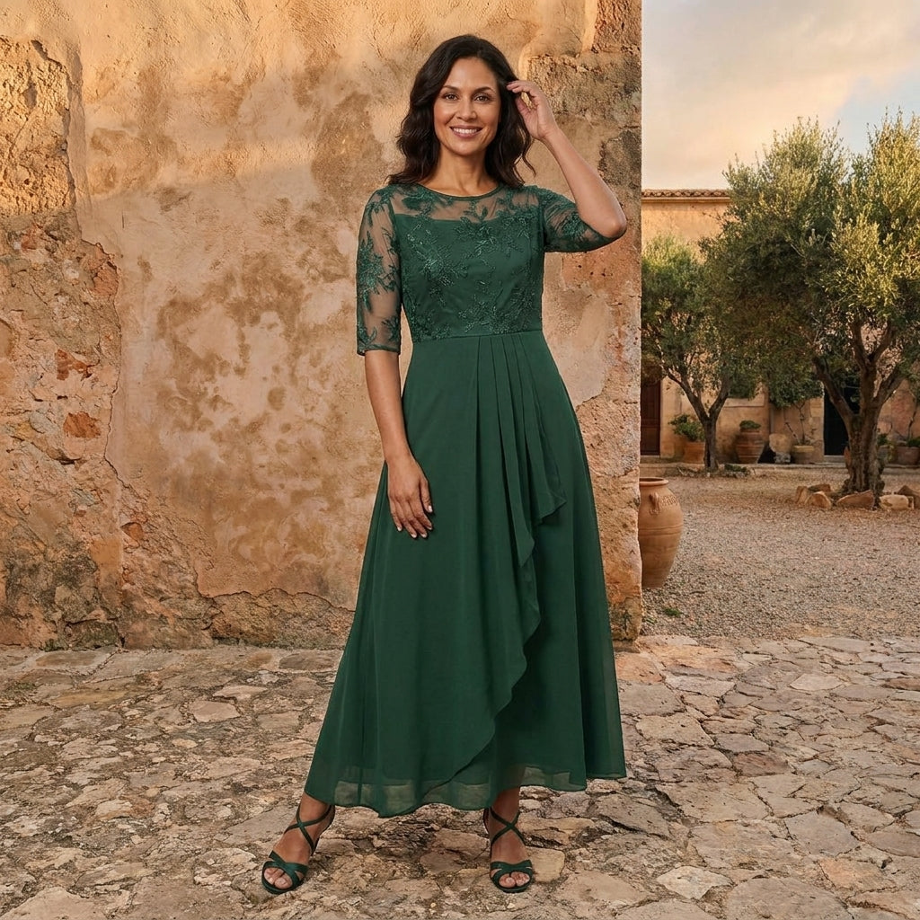 LOLA CASTELL | ELEGANT CHIFFON DRESS
