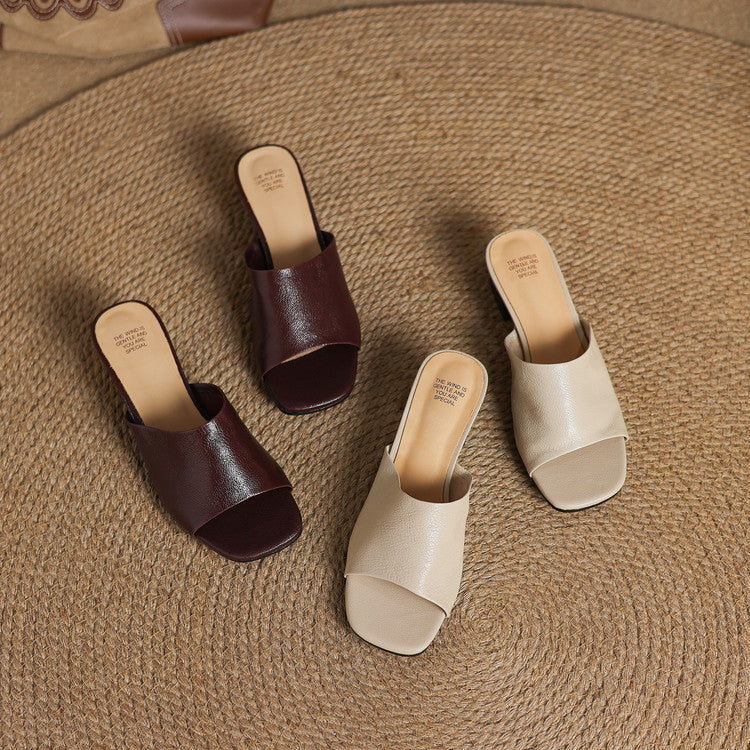Oats | Genuine Leather Mules