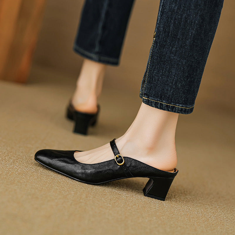 Vian | Genuine Leather Mules
