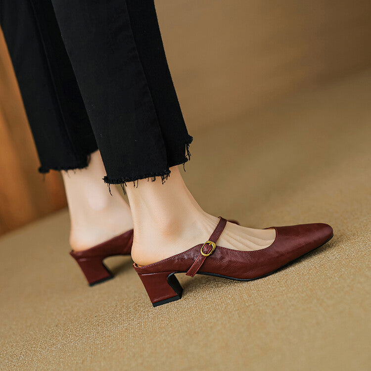 Vian | Genuine Leather Mules