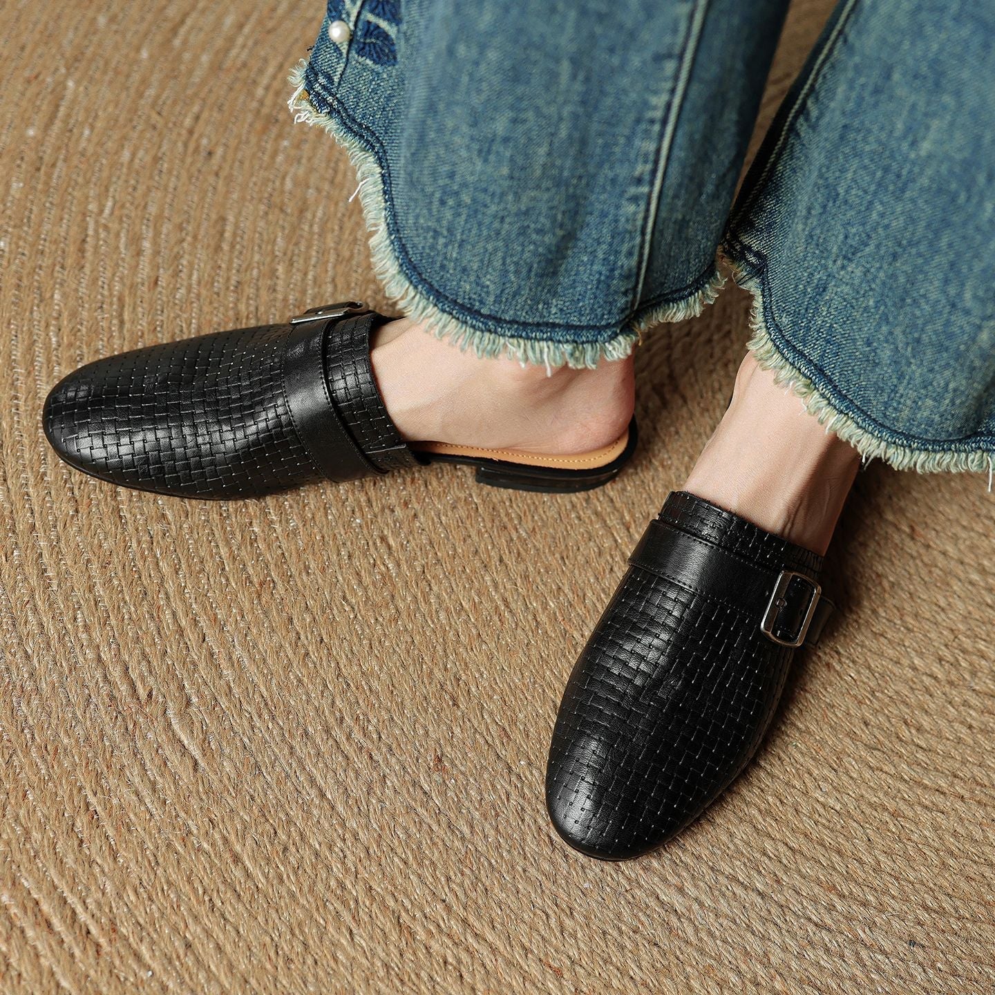 Emrie | Genuine Leather Mules