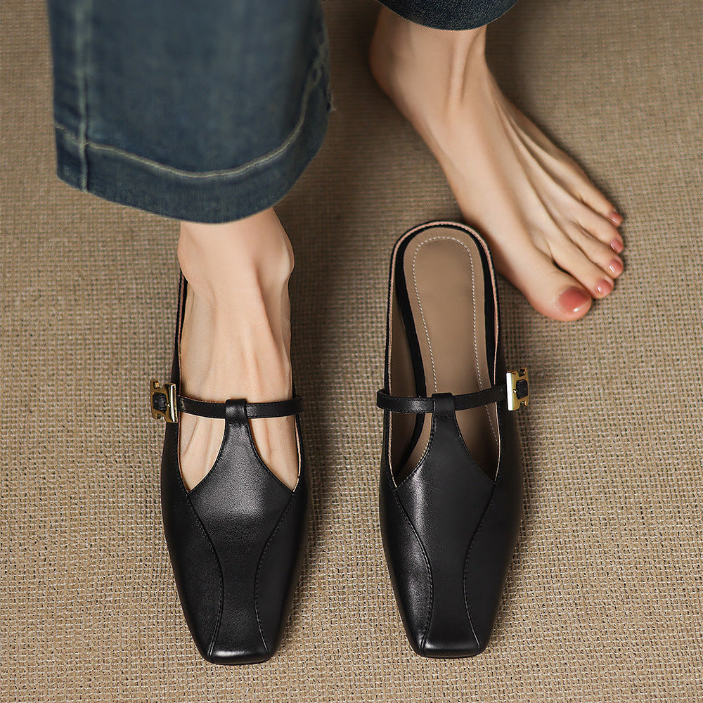 Keva | Genuine Leather Mules
