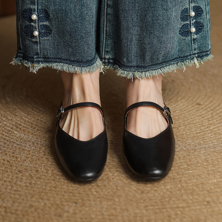 Genuine Leather Mules Merisa
