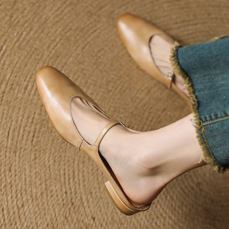 Genuine Leather Mules Merisa