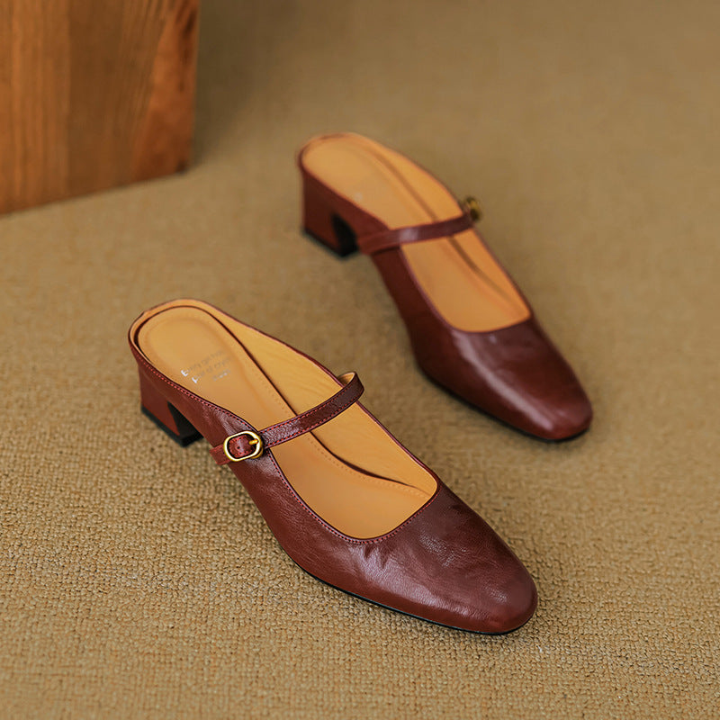 Vian | Genuine Leather Mules