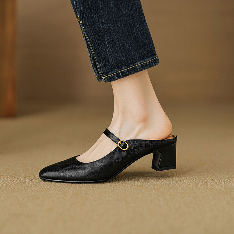 Vian | Genuine Leather Mules