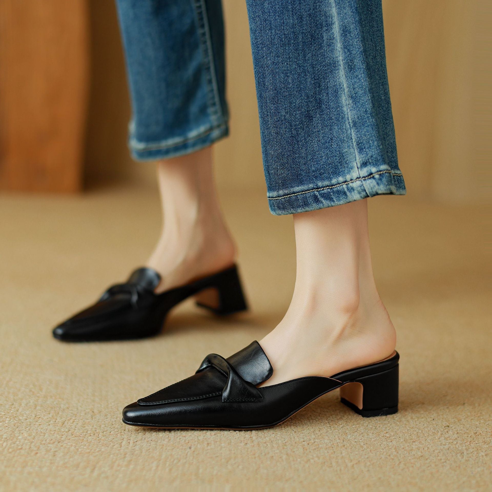 Erlen | Genuine Leather Mules