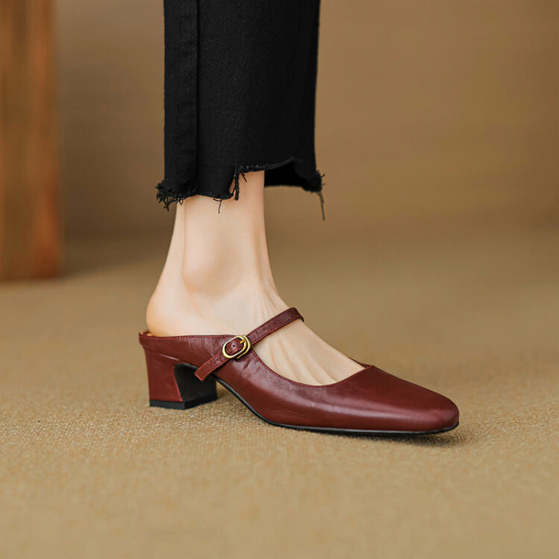 Vian | Genuine Leather Mules