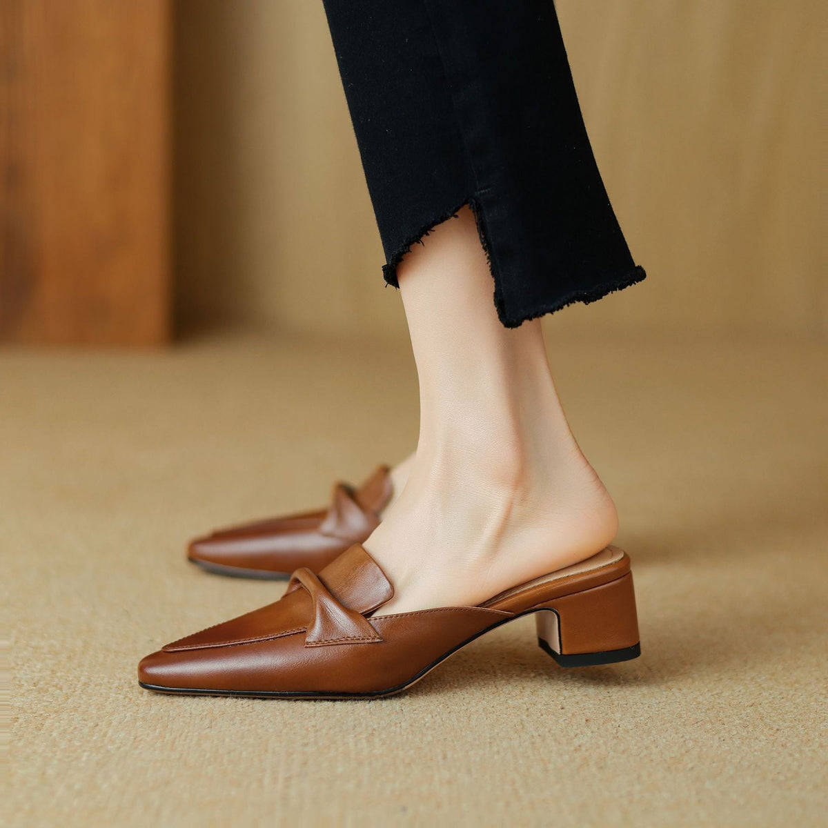 Erlen | Genuine Leather Mules
