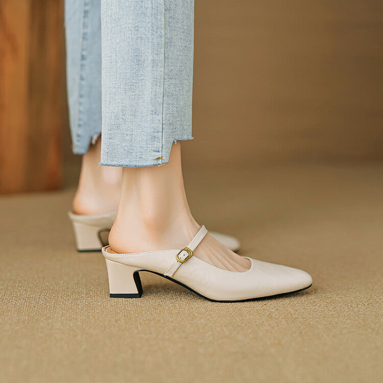 Vian | Genuine Leather Mules