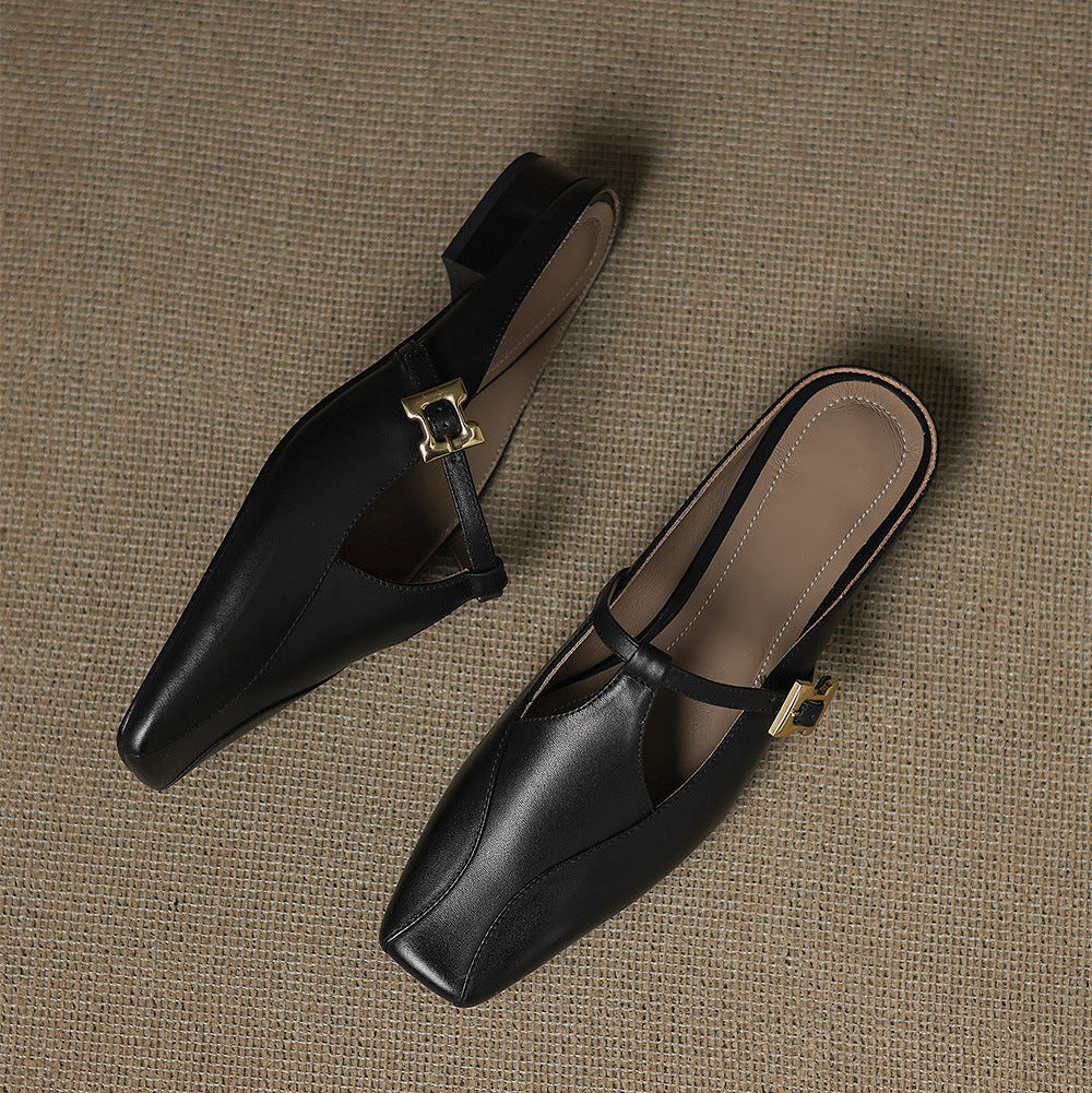 Keva | Genuine Leather Mules