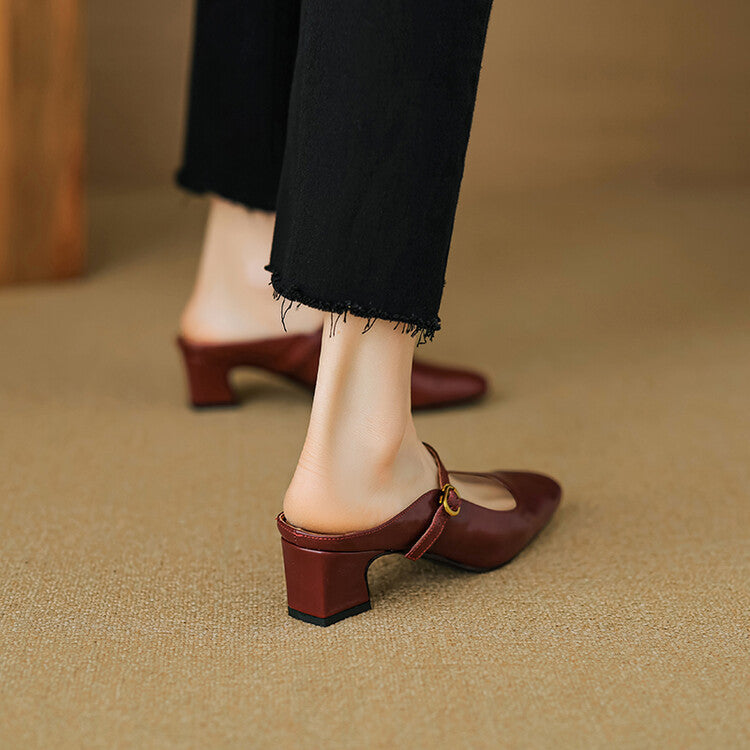 Vian | Genuine Leather Mules