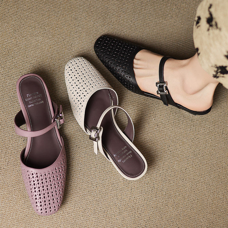 Ovia | Genuine Leather Mules
