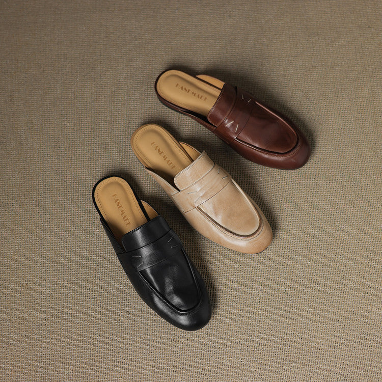 Serin | Genuine Leather Mules
