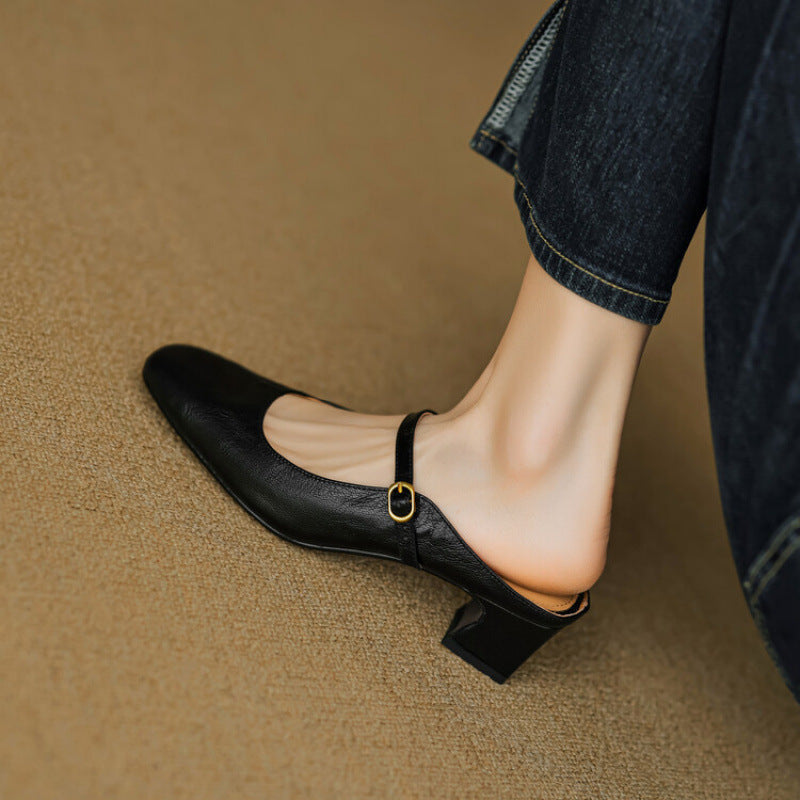 Vian | Genuine Leather Mules