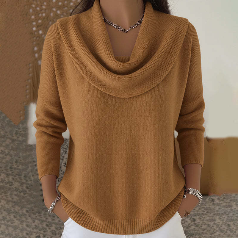 Iole | Sweater with Draped Neck