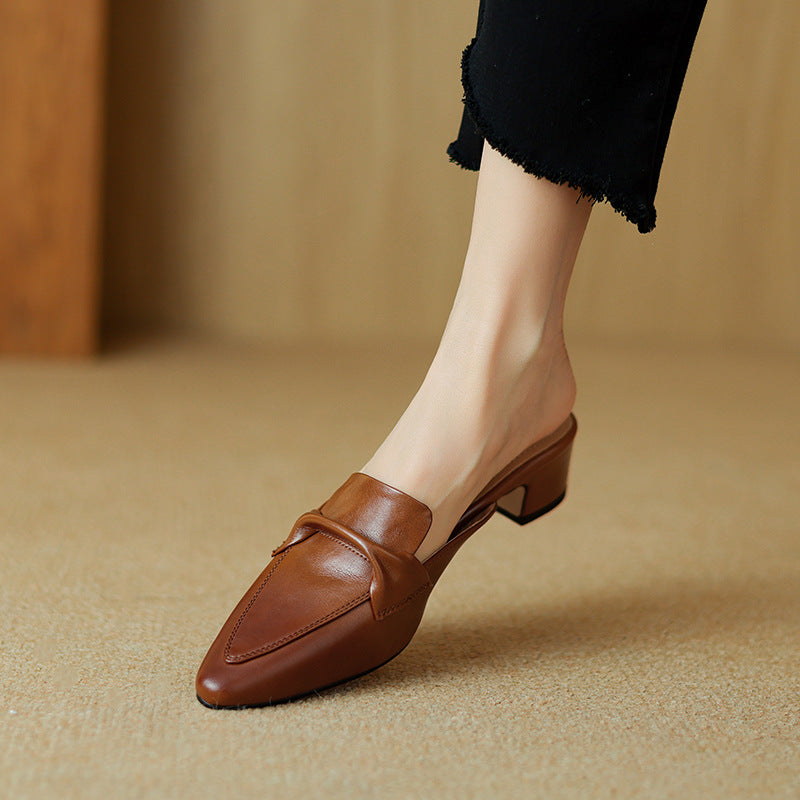 Erlen | Genuine Leather Mules