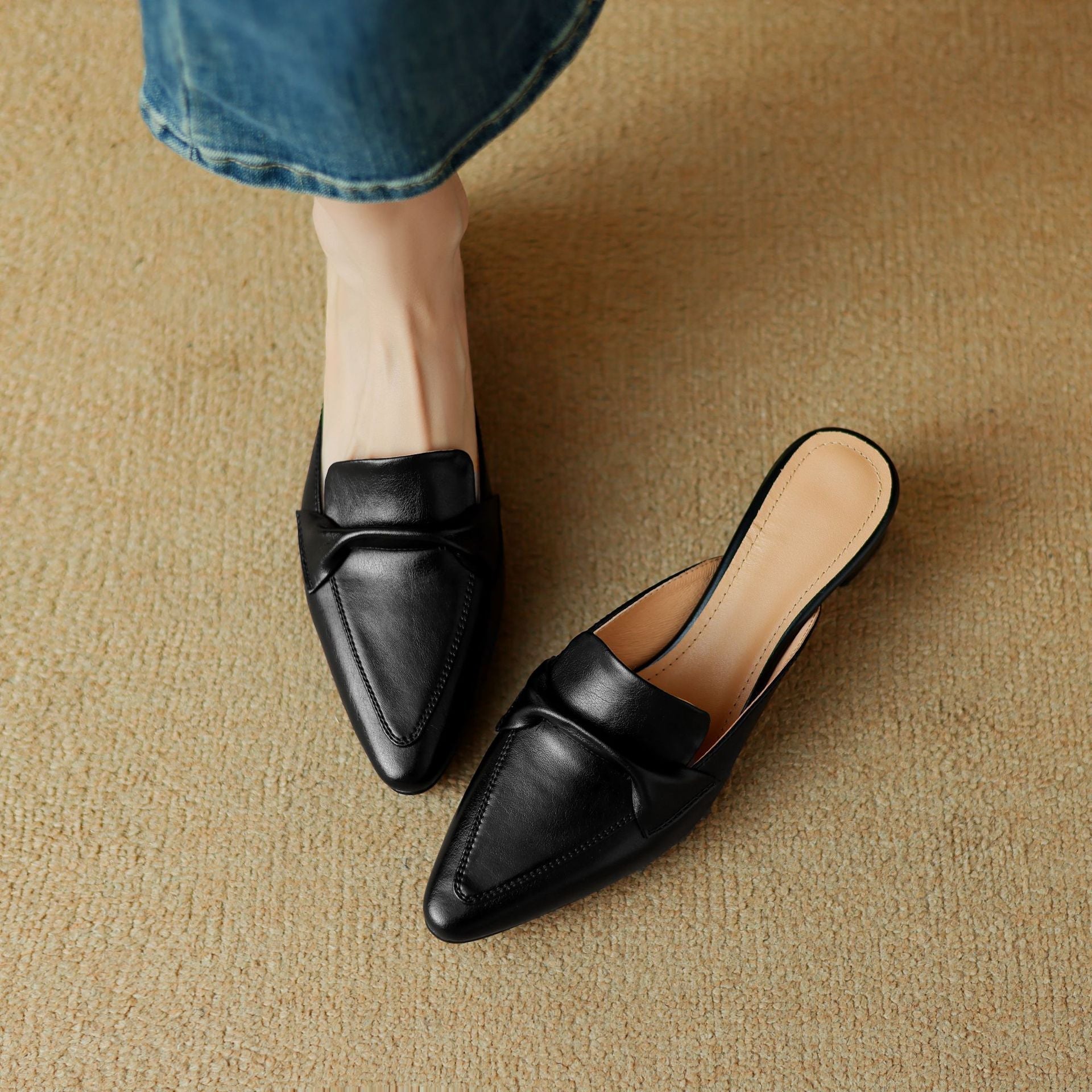 Erlen | Genuine Leather Mules