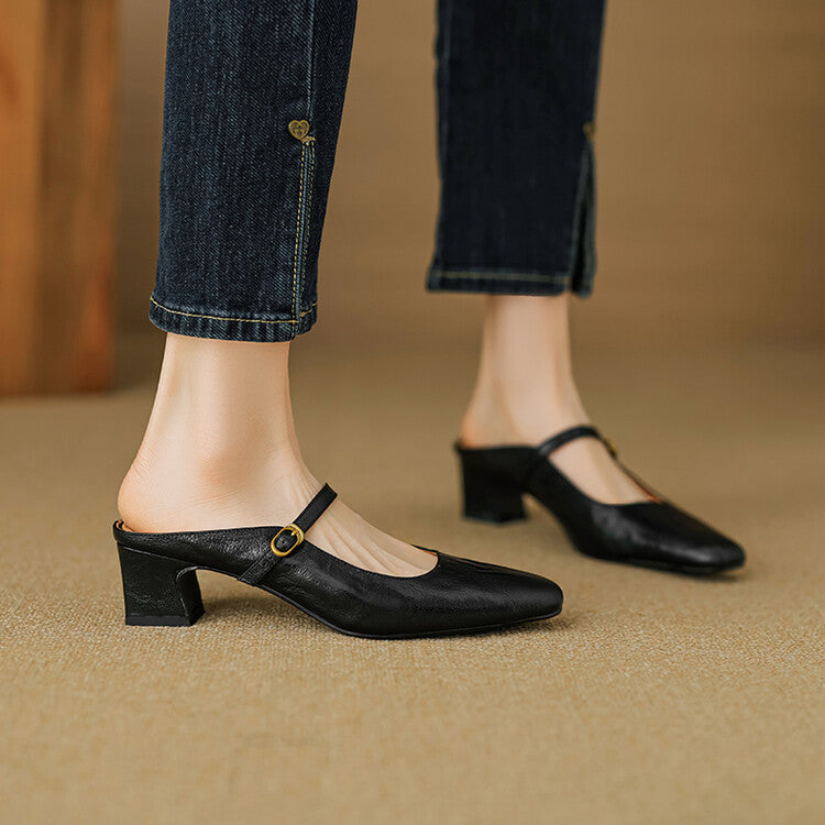 Vian | Genuine Leather Mules