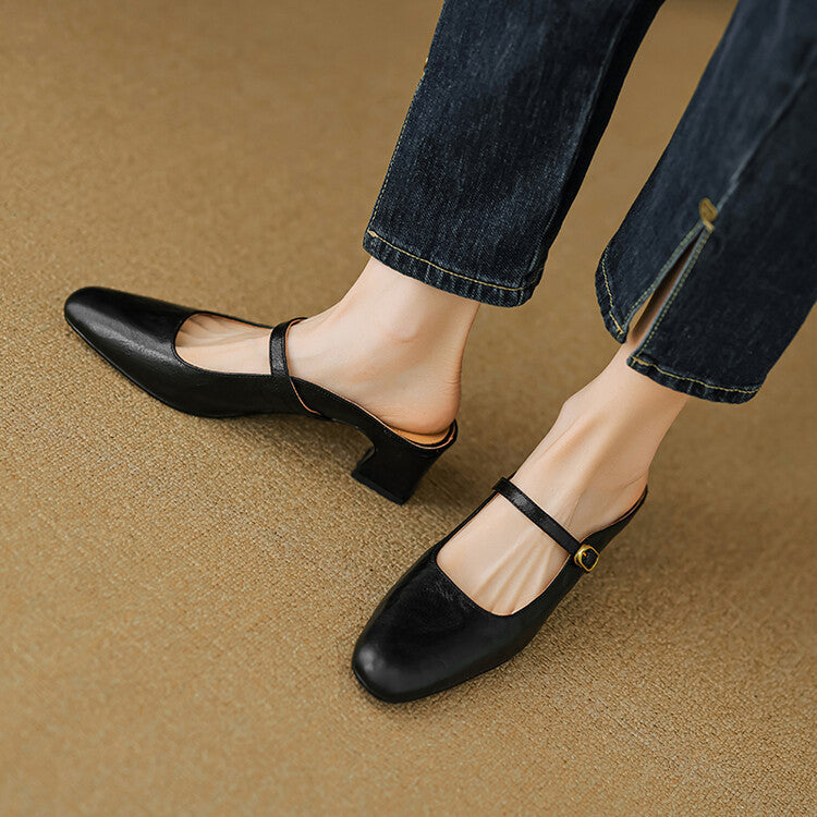 Vian | Genuine Leather Mules