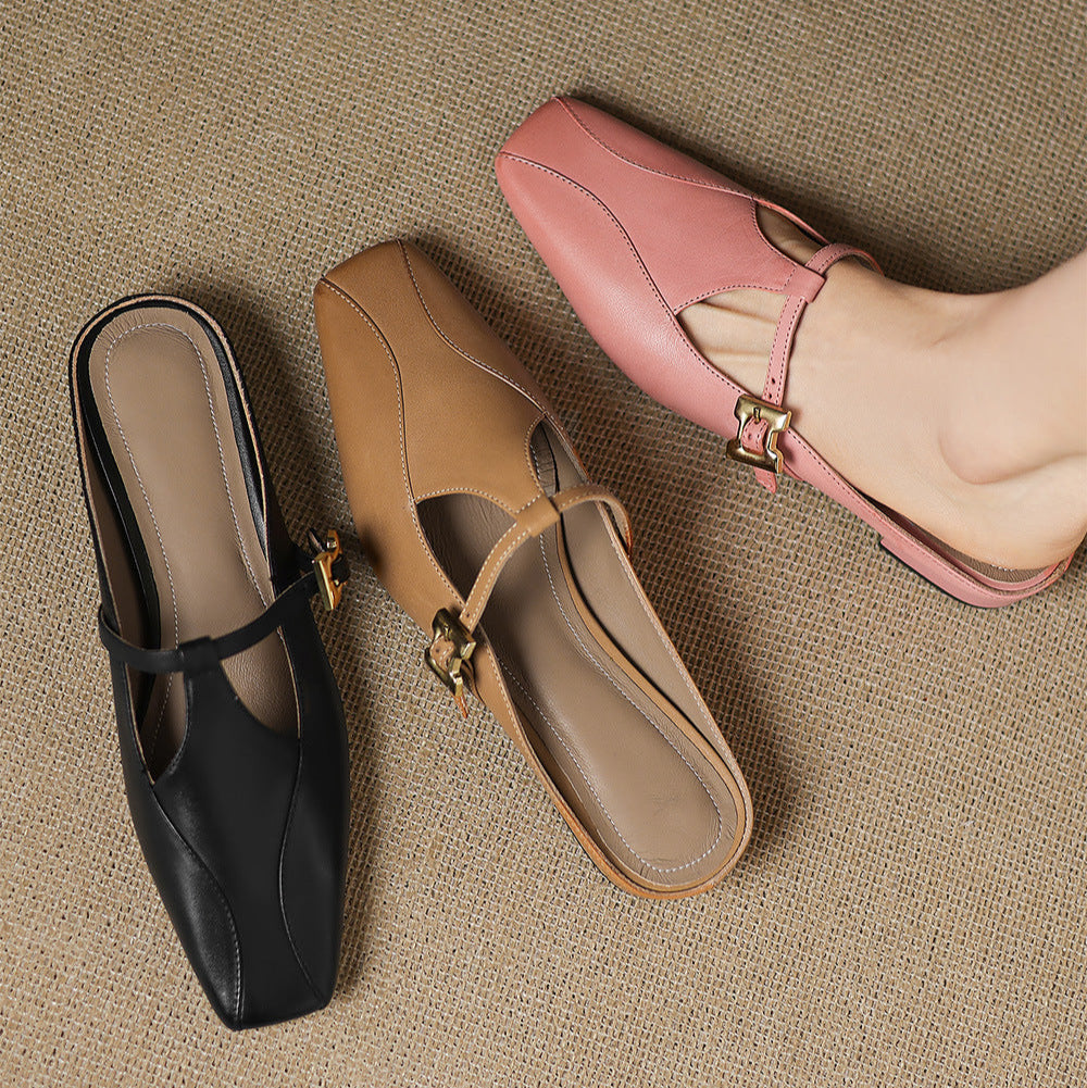 Keva | Genuine Leather Mules