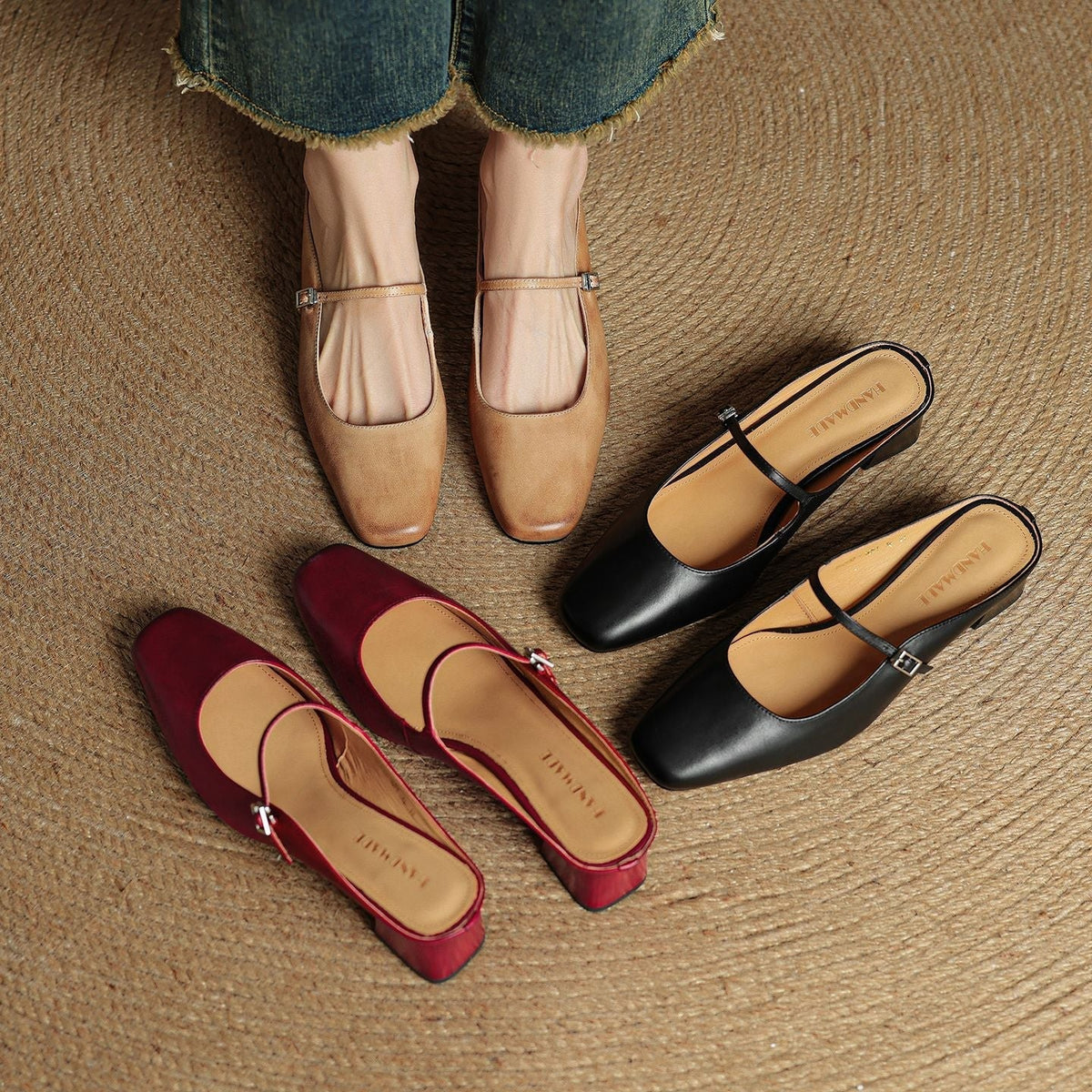 Genuine Leather Mules Esmer
