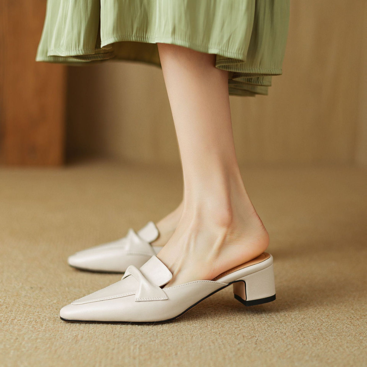 Erlen | Genuine Leather Mules