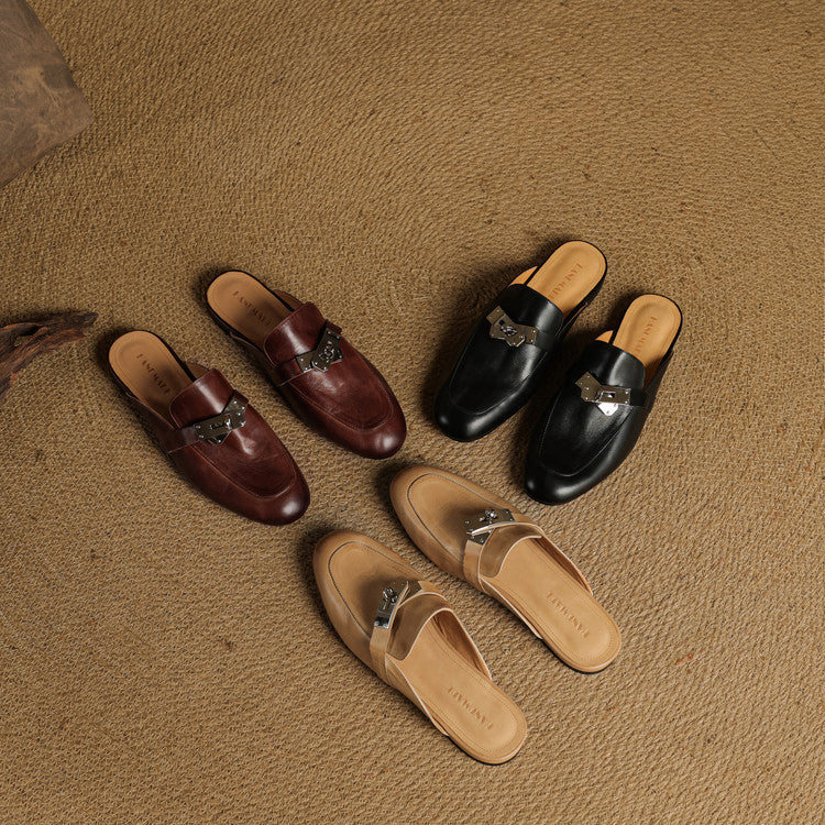 Carla | Genuine Leather Mules