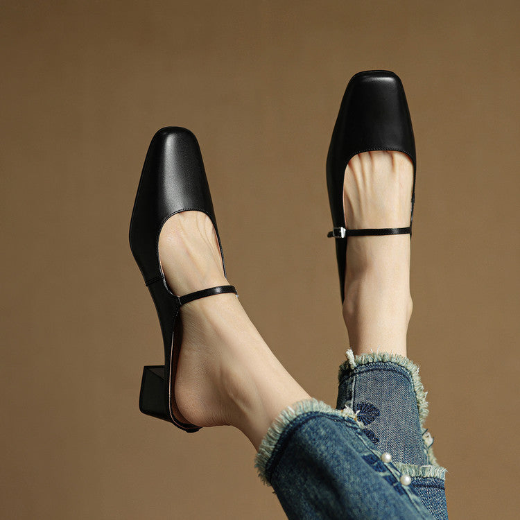 Genuine Leather Mules Esmer