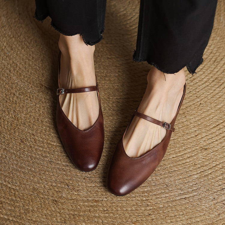 Genuine Leather Mules Merisa